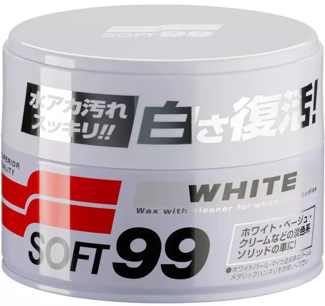 SOFT99 WHITE SOFT WAX WOSK DO JASNYCH LAKIERÓW 350G