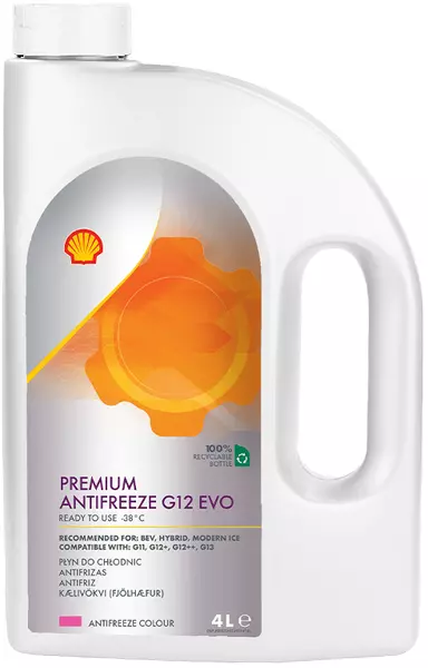 SHELL PŁYN CHŁODNICZY PREMIUM G12 EVO 4L