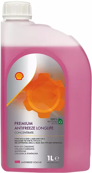 SHELL PŁYN CHŁODNICZY PREMIUM LONGLIFE 774 DF G12/G12+ 1L