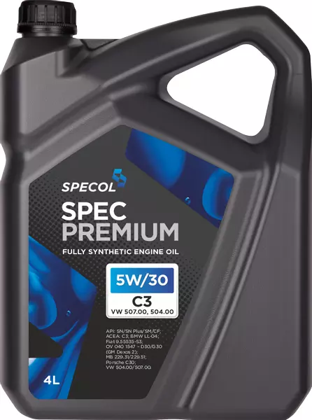 SPECOL SPEC PREMIUM C3 507 OLEJ SILNIKOWY 5W30 4L