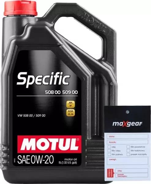 MOTUL SPECIFIC 508.00/509.00 0W20 VW ACEA C5 5L + ZAWIESZKA