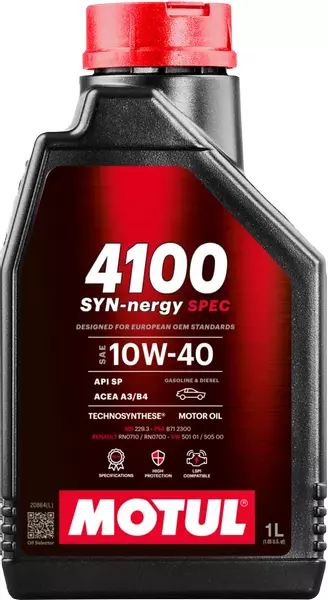 MOTUL 4100 SYN-NERGY SPEC OLEJ SILNIKOWY 10W40 1L