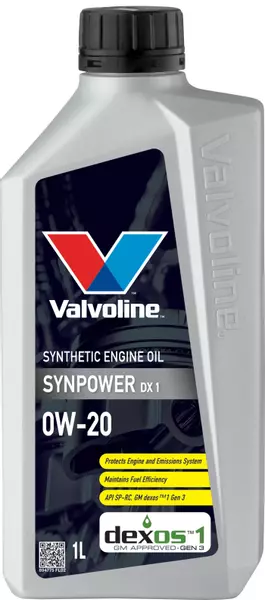 VALVOLINE OLEJ SYNPOWER DX1 0W20 1L