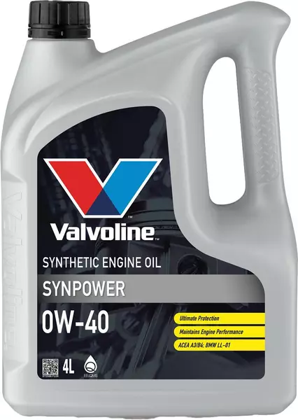 VALVOLINE SYNPOWER OLEJ SILNIKOWY 0W40 4L