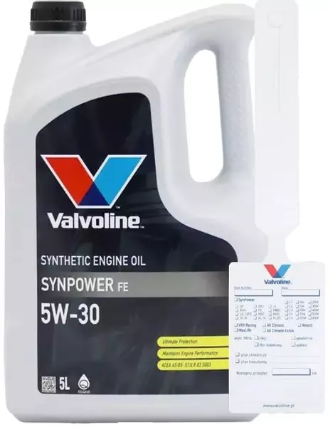 VALVOLINE SYNPOWER FE 5W30 A5/B5 FORD 913 5L + ZAWIESZKA