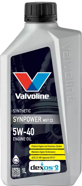 VALVOLINE SYNPOWER MST C3 5W40 SN CF ACEA C3 1L