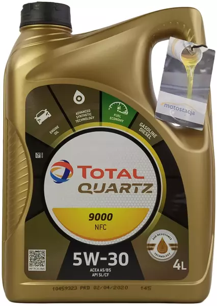 TOTAL QUARTZ 9000 NFC 5W30 A5/B5 API SL/CF 4L