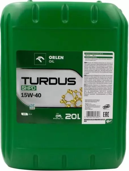 ORLEN TURDUS SHPD 15W40 E5 CI-4 CH-4 MB228.1 20L