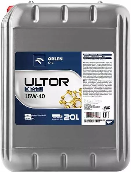 ORLEN PLATINUM ULTOR DIESEL OLEJ SILNIKOWY 15W40 20L