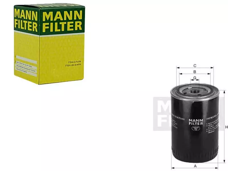 MANN-FILTER FILTR OLEJU W 936/2