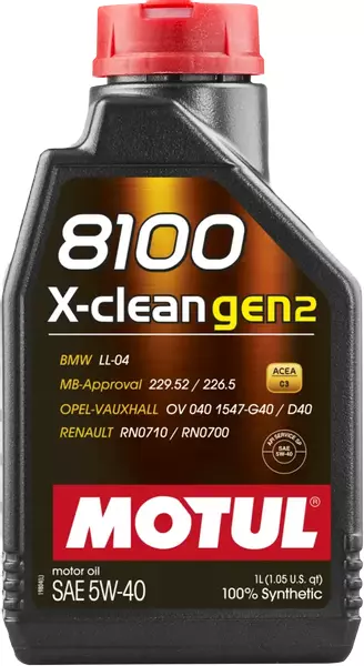 MOTUL X-CLEAN 5W40 GEN2 API SN ACEA C3 1L