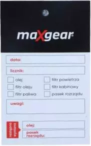 MAXGEAR ZAWIESZKA SERWISOWA OLEJOWA