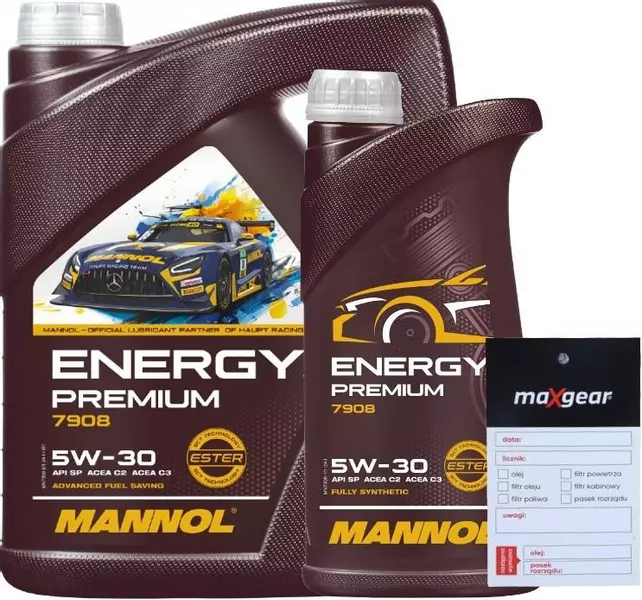 MANNOL 7908 ENERGY PREMIUM OLEJ SILNIKOWY 5W30 6L + ZAWIESZKA