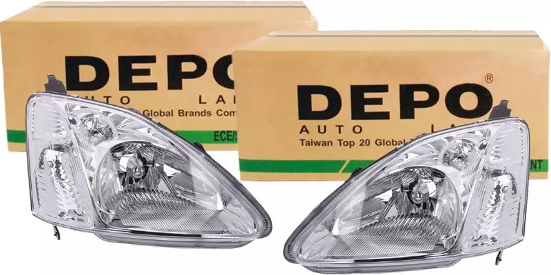 DEPO REFLEKTORY LAMPY PRZÓD HONDA CIVIC VII 99-03