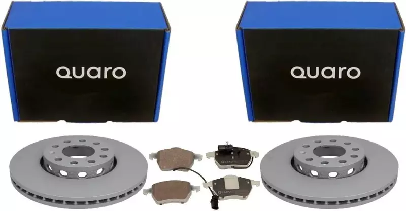 QUARO TARCZE+KLOCKI PRZÓD A4 B6 B7 A6 C5 EXEO PASSAT B5 288MM