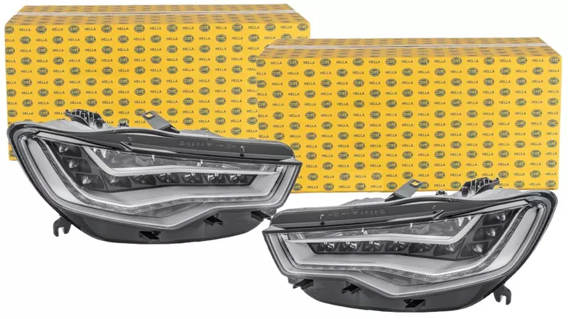 HELLA REFLEKTORY LAMPY PRZÓD AUDI A6 C7 LED