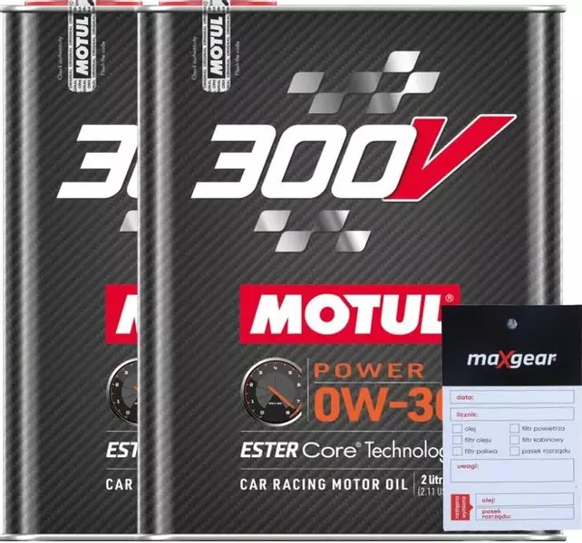 MOTUL 300V POWER OLEJ SILNIKOWY 0W30 4L + ZAWIESZKA