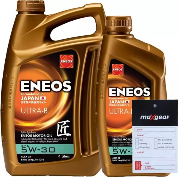 ENEOS ULTRA B OLEJ SILNIKOWY 5W30 5L + ZAWIESZKA