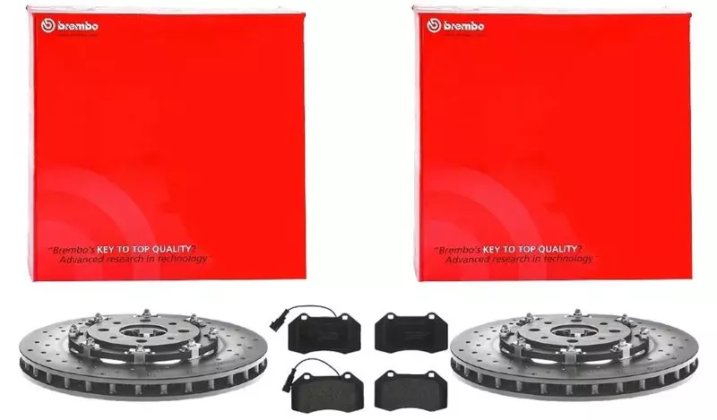 BREMBO TARCZE+KLOCKI PRZÓD ABARTH 595 695 305MM