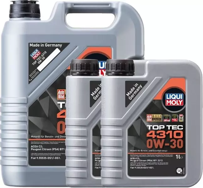 LIQUI MOLY TOP TEC 4310 0W30 C2 PSA B71 2312 7L