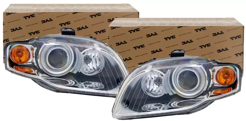 TYC REFLEKTORY LAMPY PRZÓD KPL AUDI A4 B7 XENON