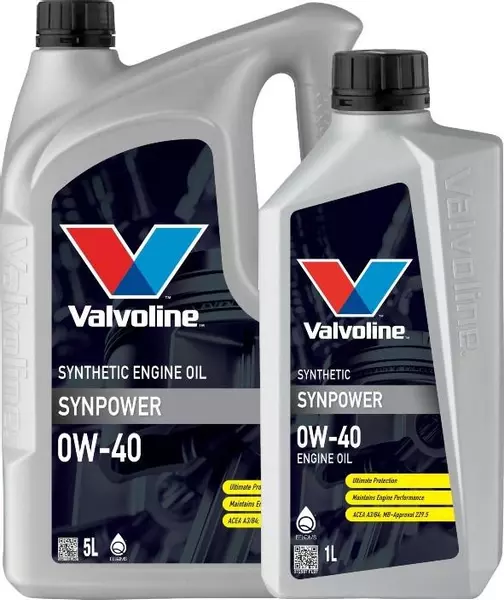 VALVOLINE SYNPOWER OLEJ SILNIKOWY 0W40 6L