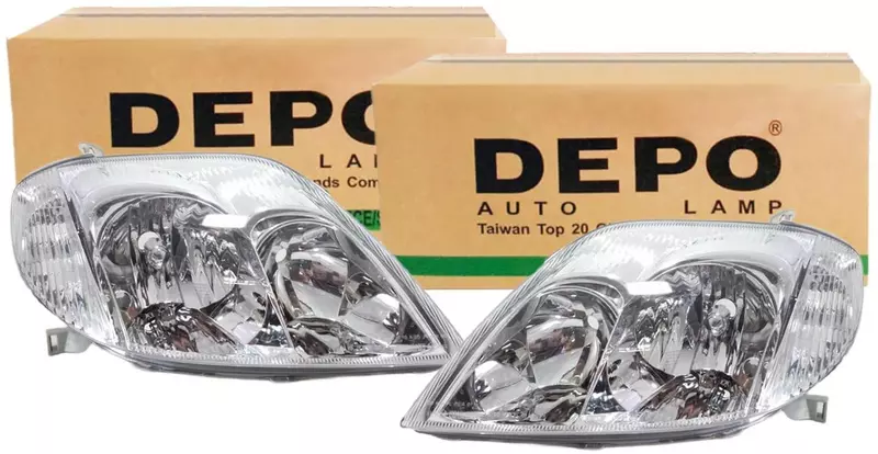 DEPO REFLEKTORY LAMPY PRZÓD TOYOTA COROLLA E12