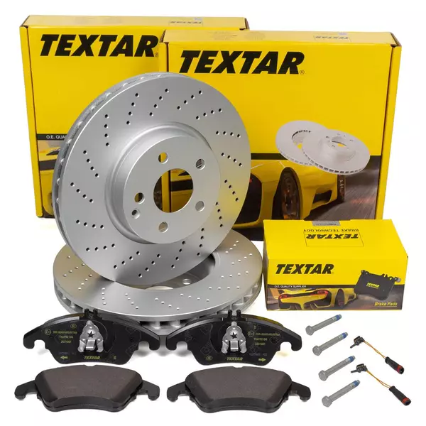 TEXTAR TARCZE+KLOCKI MERCEDES C W204 E W212 322MM