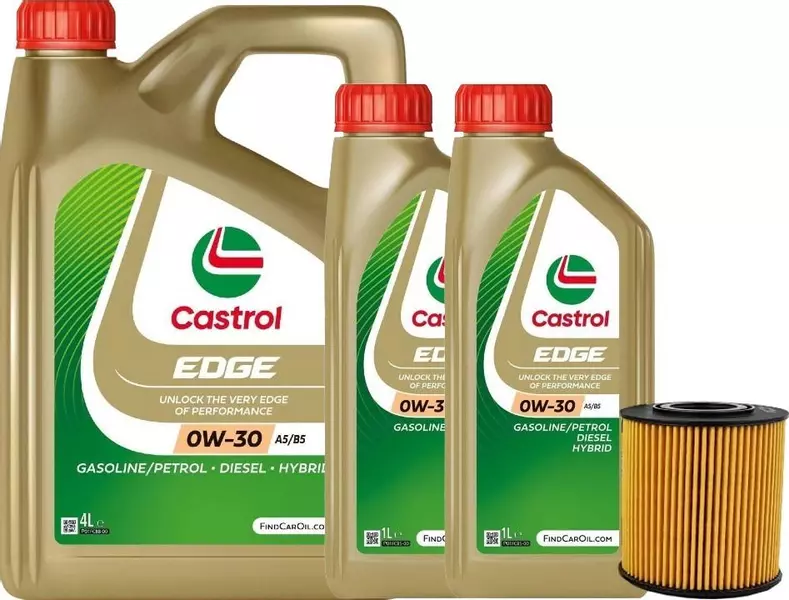 CASTROL EDGE 0W30 A5/B5 6L+FILTR OLEJU OE662