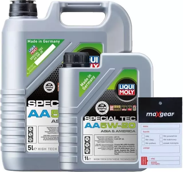 LIQUI MOLY SPECIAL TEC AA 5W20 SN GF-5 6L + ZAWIESZKA