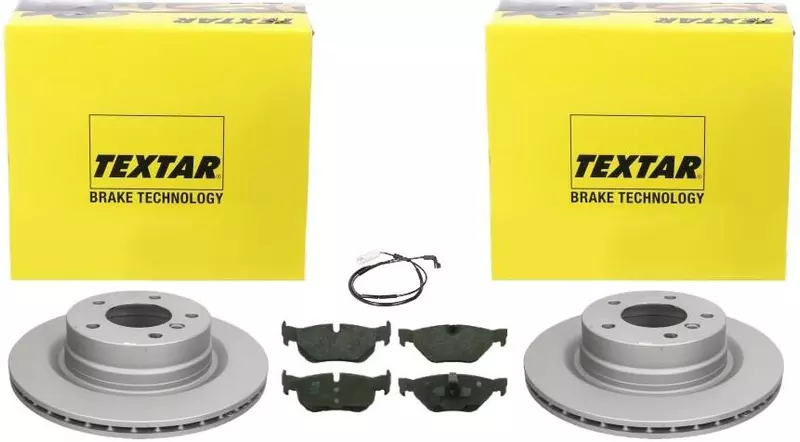 TEXTAR TARCZE+KLOCKI TYŁ BMW 1 E81 E87 3 E90 E91 E92 300MM