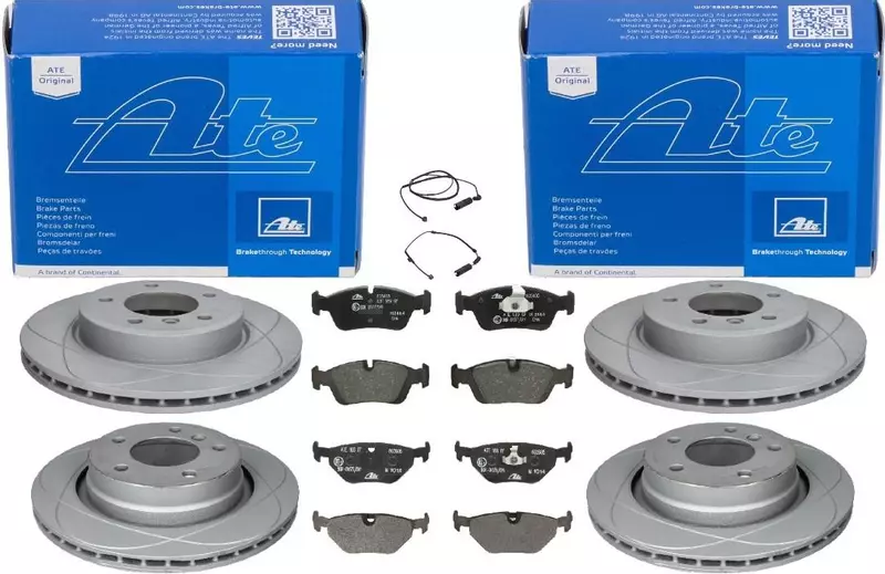 ATE PD TARCZE+KLOCKI+CZUJNIKI PRZÓD+TYŁ BMW 3 E46 286+276MM