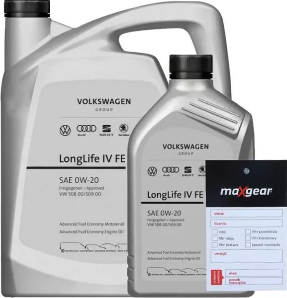 OE VAG LONGLIFE IV 0W20 VW 508.00/509.00 6L + ZAWIESZKA