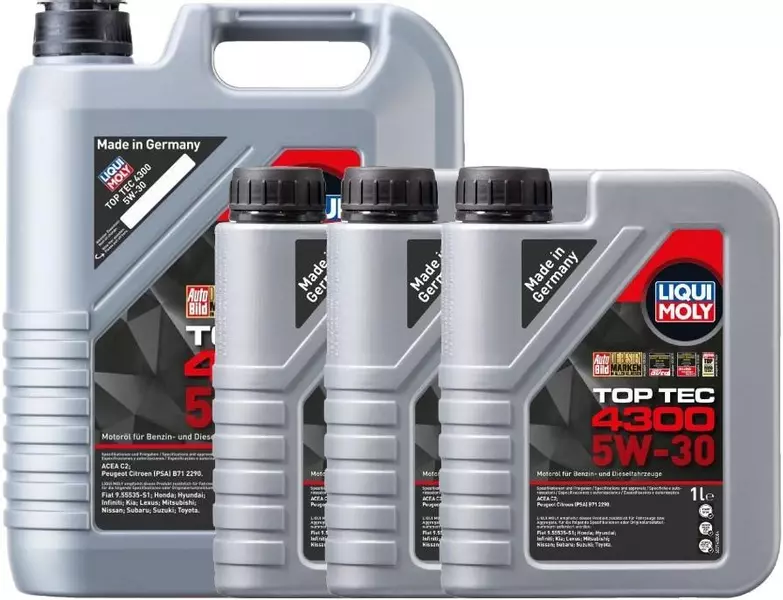 LIQUI MOLY TOP TEC 4300 5W30 SYNTHETIC 8L