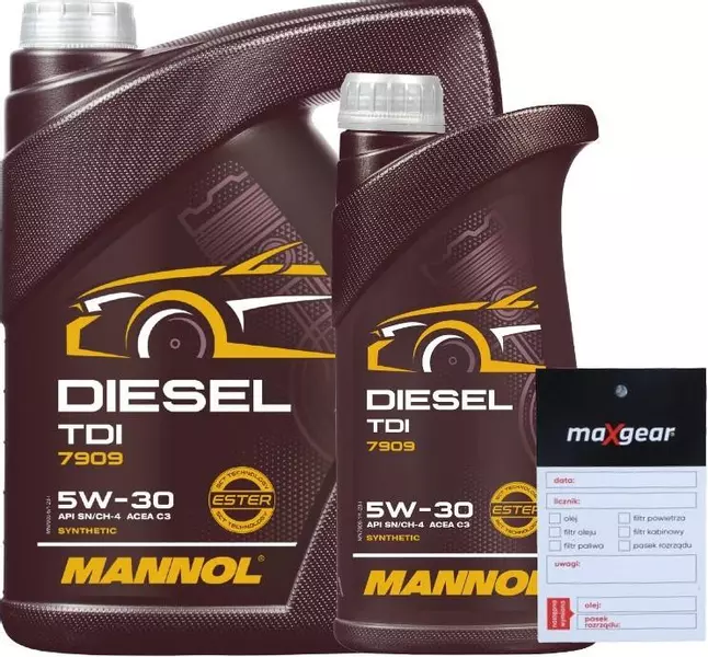 MANNOL 7909 DIESEL TDI OLEJ SILNIKOWY 5W30 6L + ZAWIESZKA