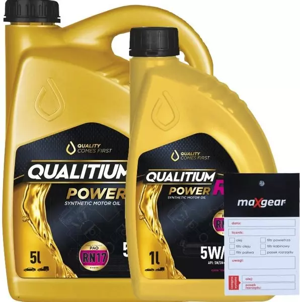 QUALITIUM POWER R OLEJ SILNIKOWY 5W30 6L + ZAWIESZKA