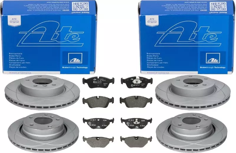 ATE TARCZE POWER DISC+KLOCKI PRZÓD+TYŁ BMW 3 E36 E46 286+276MM