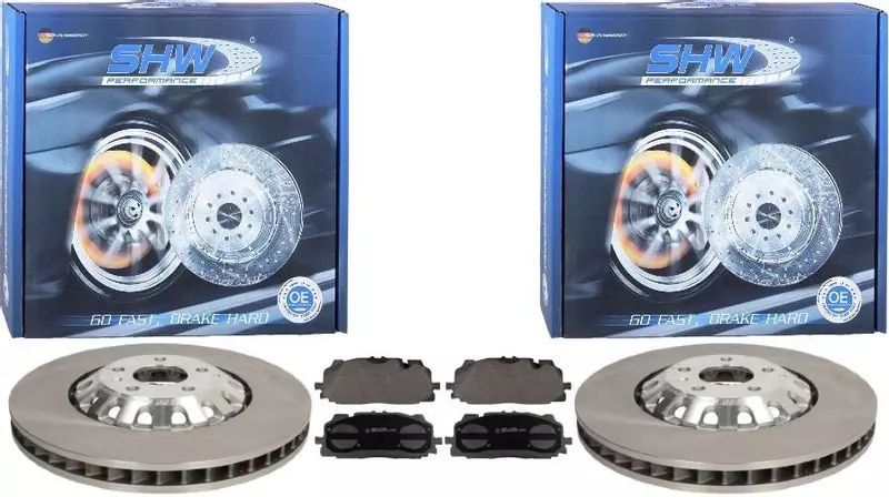 SHW TARCZE+KLOCKI PRZÓD AUDI S4 S5 A6 A7 A8 Q5 Q7 Q8 TOUAREG 375MM