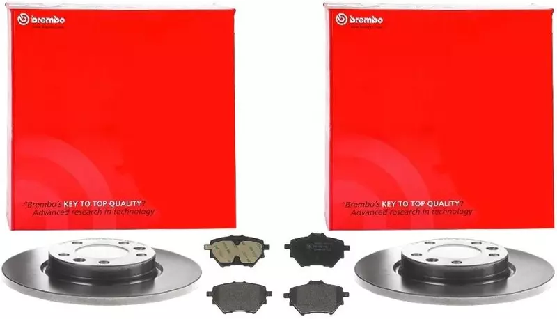 BREMBO TARCZE+KLOCKI TYŁ C4 PICASSO DS4 GRANDLAND 308 3008 RIFTER 268MM