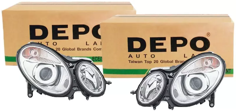 DEPO REFLEKTORY LAMPY PRZÓD MERCEDES E W211 02-06