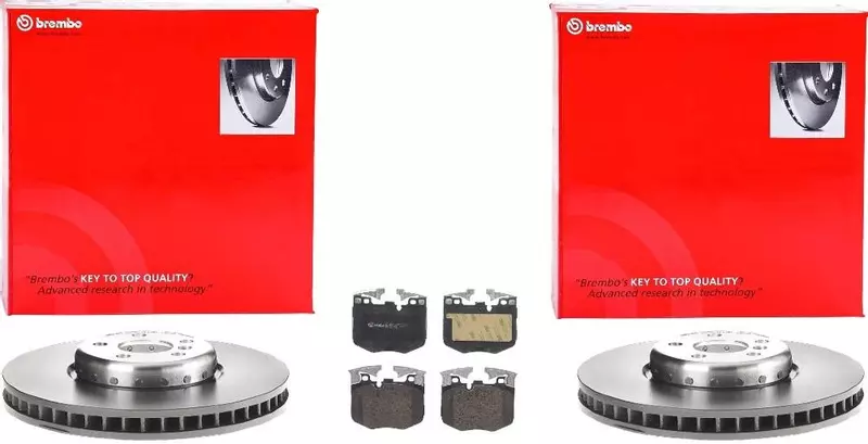 BREMBO TARCZE+KLOCKI PRZÓD BMW 5 G30 G31 7 G11 X3 G01 X4 G02 SUPRA 348MM