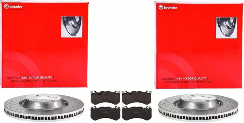 BREMBO TARCZE+KLOCKI PRZÓD MERCEDES GLC X253 C W205 SL R231 AMG 390MM