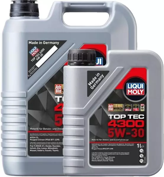 LIQUI MOLY TOP TEC 4300 5W30 SYNTHETIC 6L