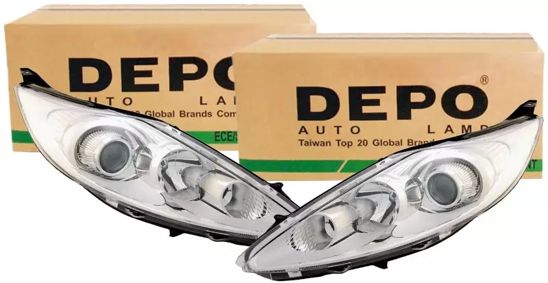 DEPO REFLEKTORY LAMPY PRZÓD FORD FIESTA 08- GHIA