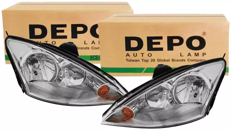 DEPO REFLEKTORY LAMPY PRZÓD FORD FOCUS MK1 01-04