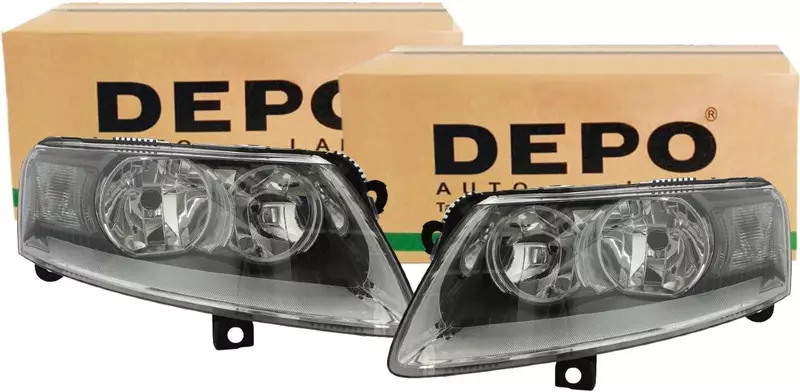 DEPO REFLEKTORY LAMPY PRZÓD AUDI A6 C6 2 SZT