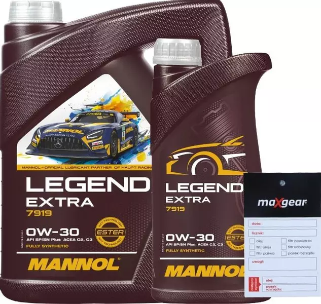 MANNOL 7919 LEGEND EXTRA OLEJ SILNIKOWY 0W30 6L + ZAWIESZKA