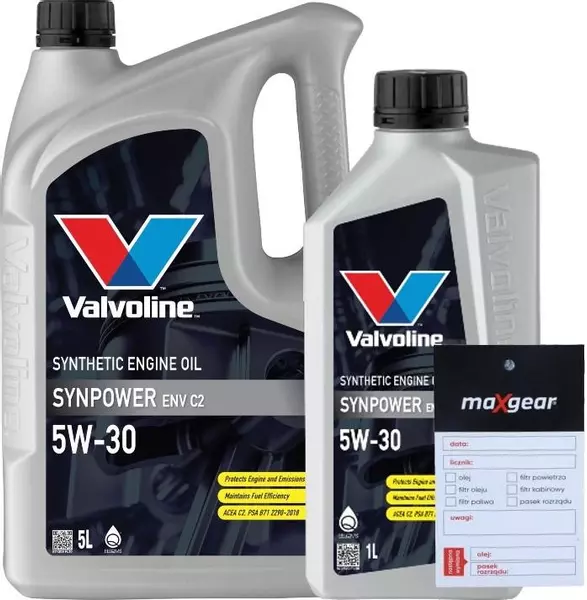 VALVOLINE SYNPOWER ENV C2 5W30 PSA B71 FIAT 6L + ZAWIESZKA