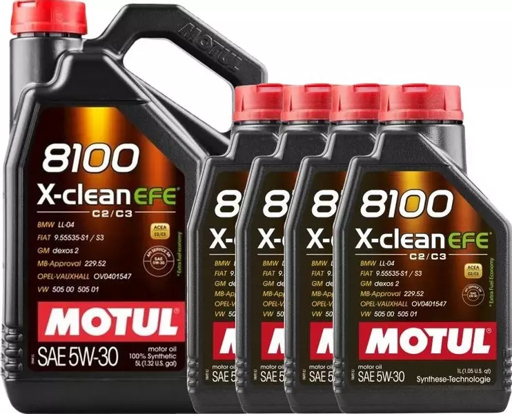 MOTUL 8100 X-CLEAN EFE 5W30 MB229.52 LL-04 GM 9L