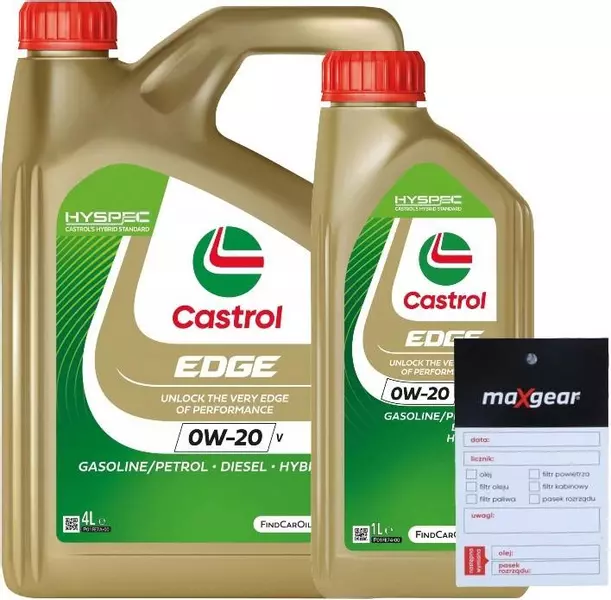 CASTROL EDGE V 0W20 C5 VOLVO VCC RBS0-2AE 5L + ZAWIESZKA